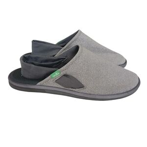 SANUK Yoga Sling Cruz Sandals Women's 9 Gray Stretch Yoga Mat Flat Comfort